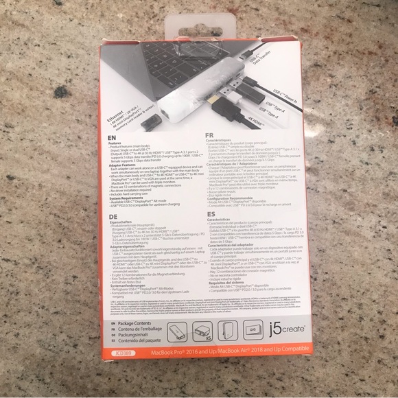 J5 Create USB-c docking hub with adapters - Picture 14 of 14